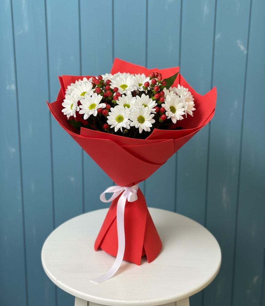 Букет цветов из: Хризантемы в Лахденпохье