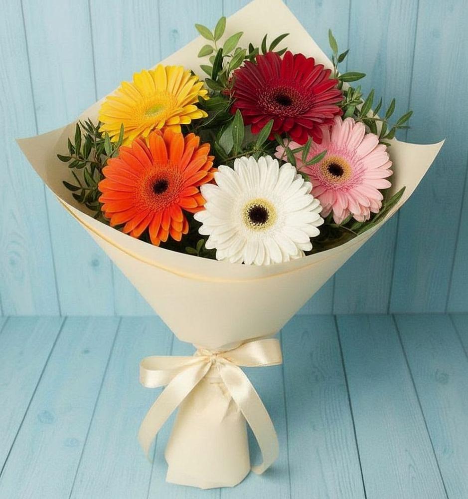 Букет цветов из: Герберы в Лахденпохье