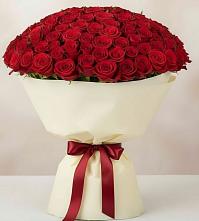 Букет 101 Красная роза Милано в Лахденпохье