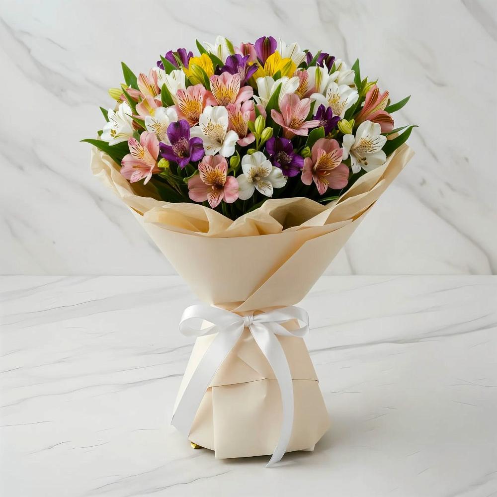 Букет цветов из: Альстромерии в Лахденпохье