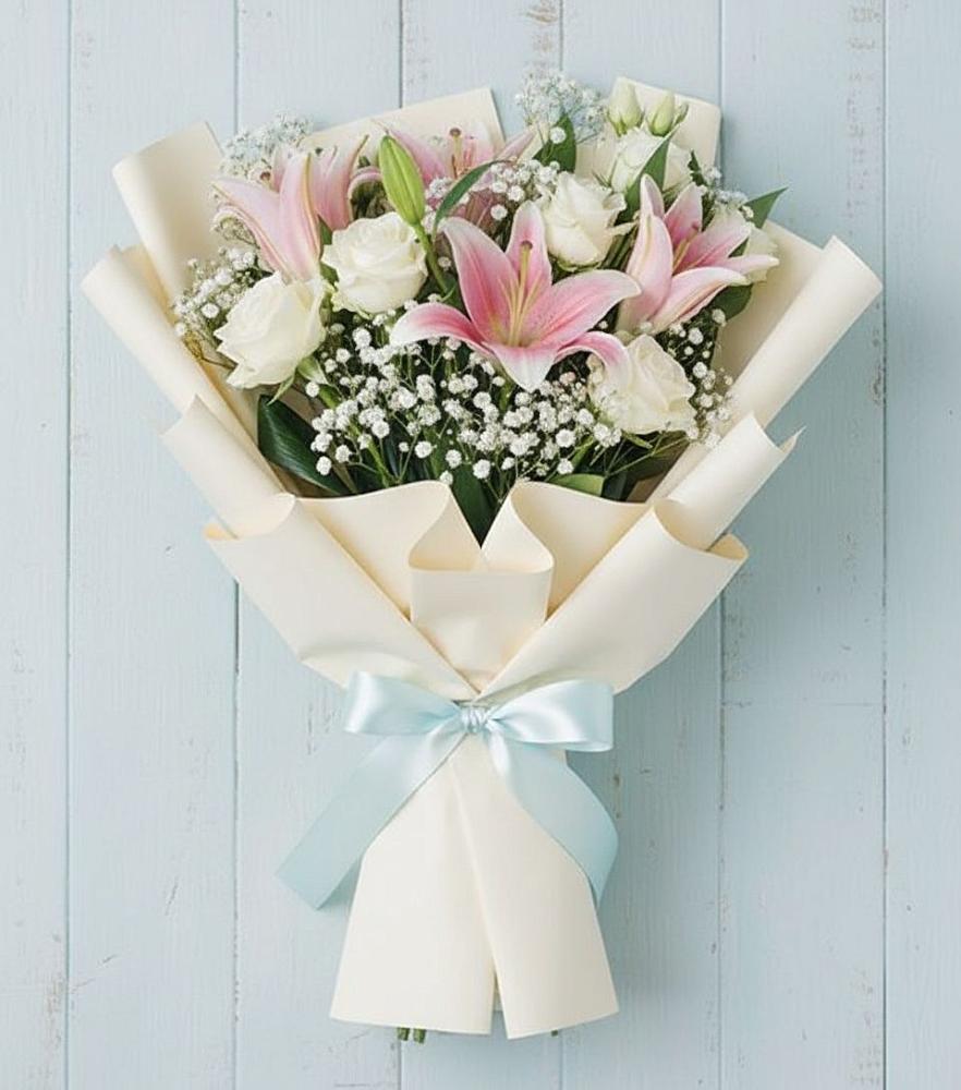 Букет цветов из: Лилии в Лахденпохье