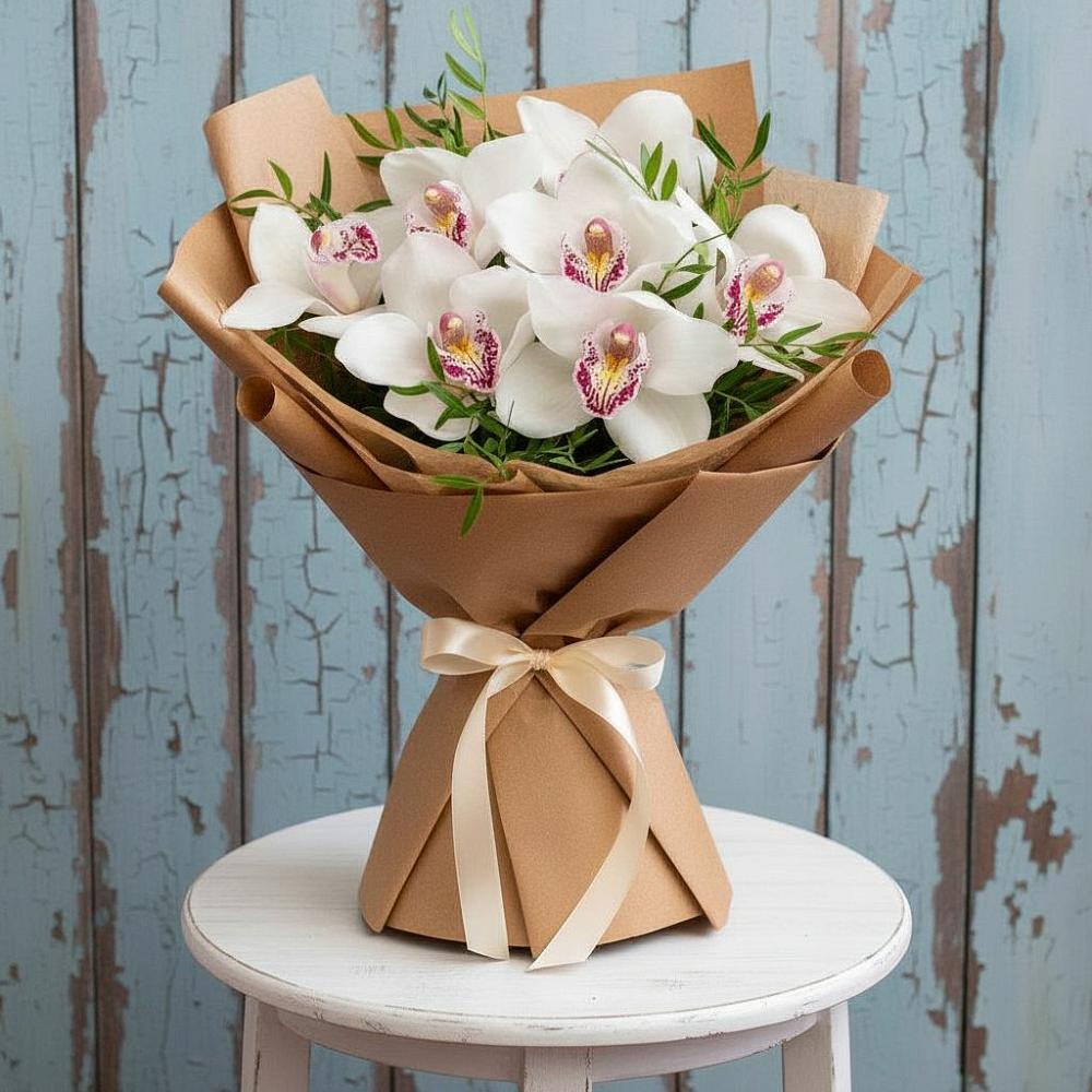 Букет цветов из: Орхидеи и Розы в Лахденпохье
