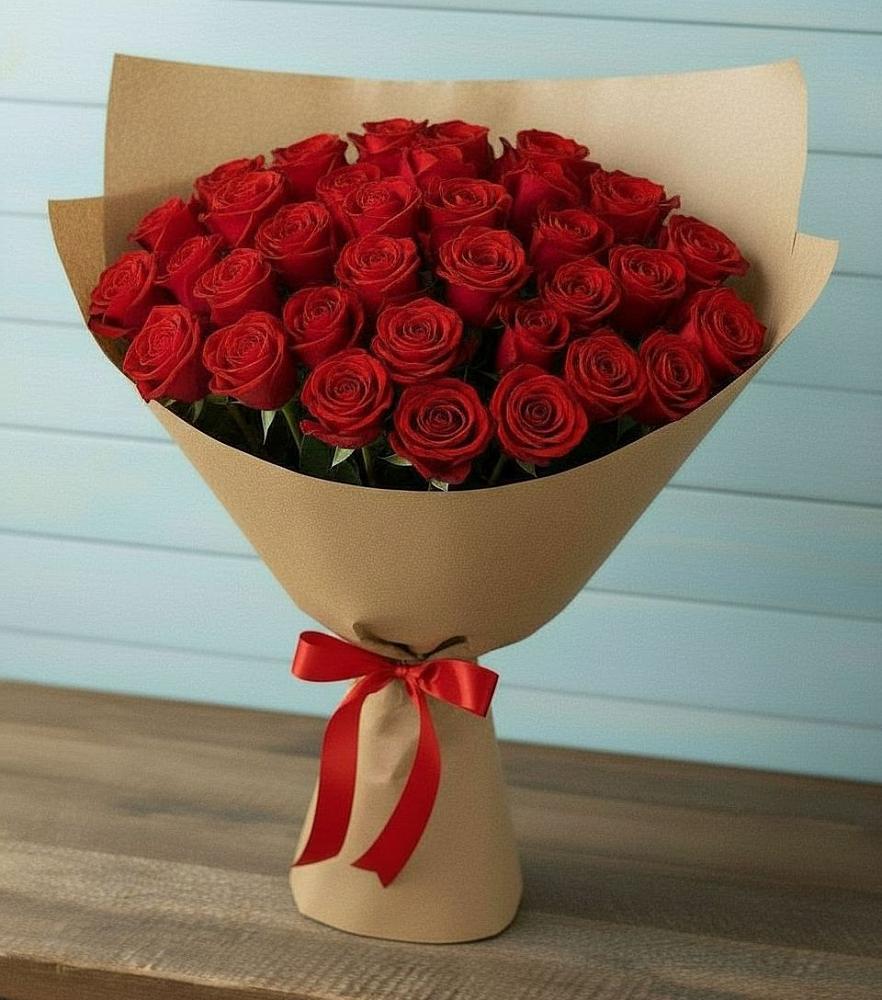 Букет Красные розы Милано в Лахденпохье