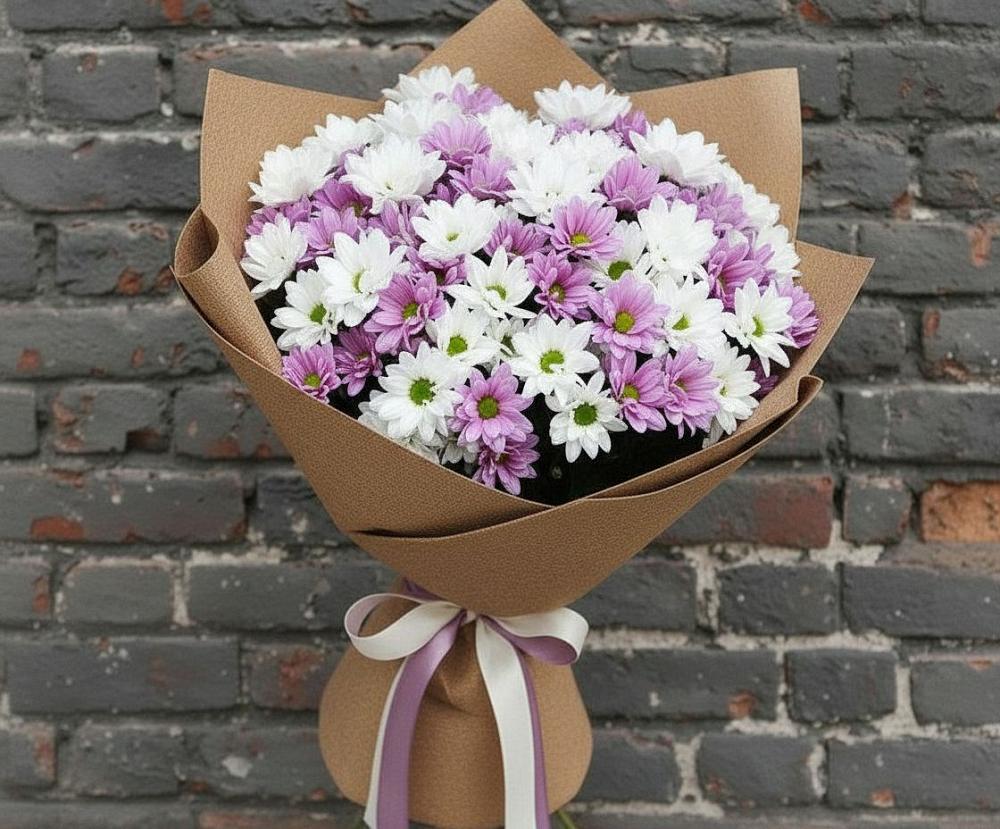 Букет цветов из: Хризантемы в Лахденпохье