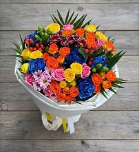 Букет цветов из:  Розы и Хризантемы в Лахденпохье