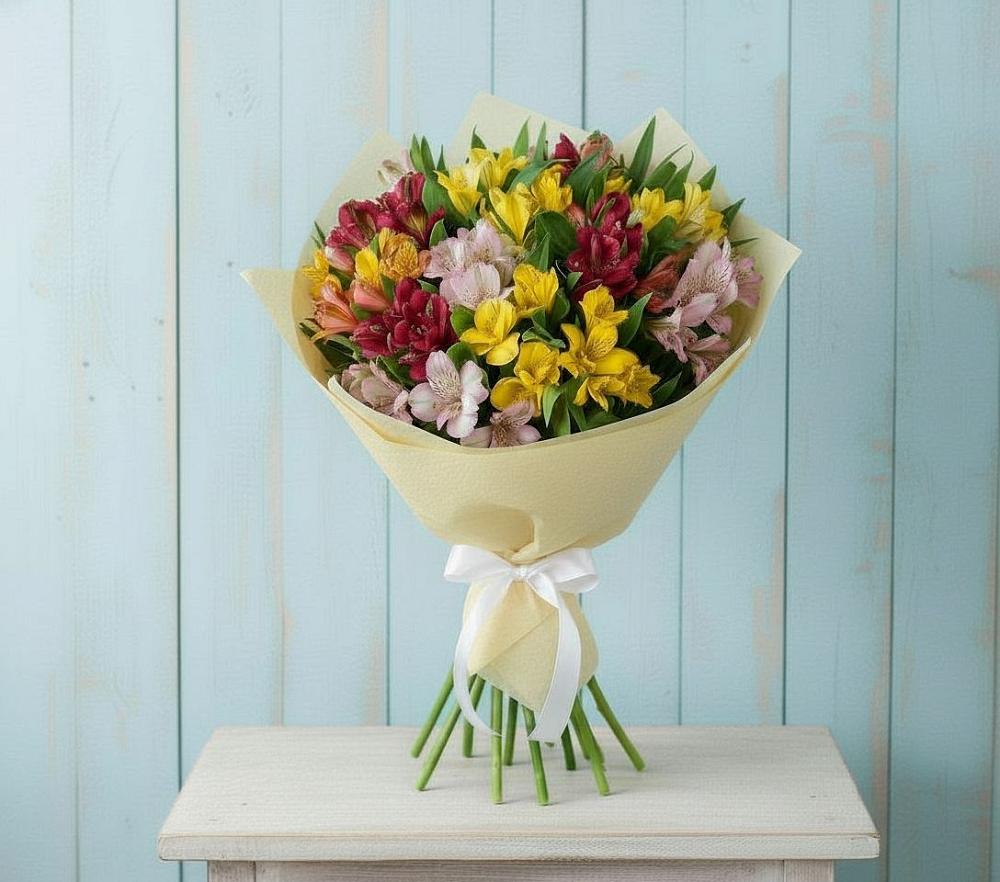 Букет цветов из: Альстромерии в Лахденпохье