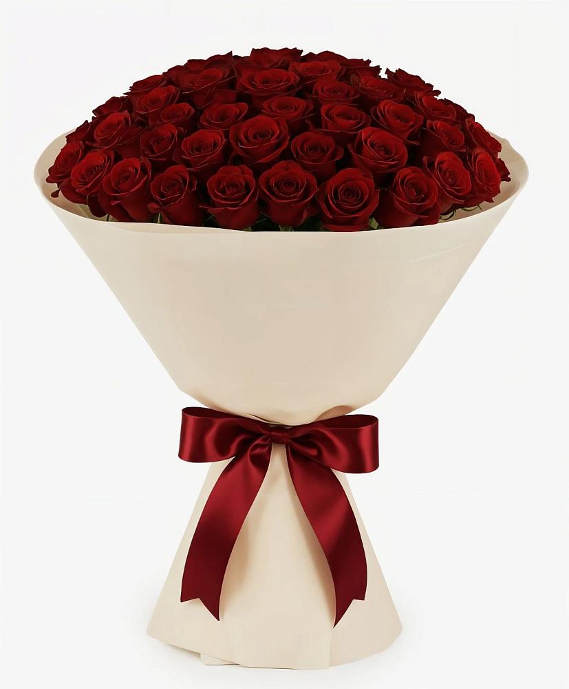 Букет 101 Бордовая роза Блэк Бакарра в Лахденпохье