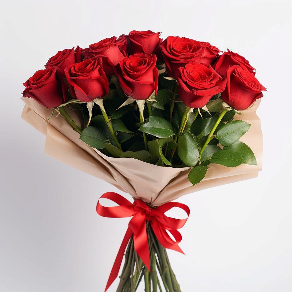 Букет 11 Красных роз Эдлесс Лав в Лахденпохье